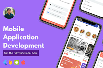 develop IOS and android cross platform mobile app using flutter firebase
