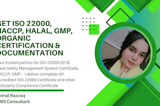 do iso 22000, haccp, halal, gmp, organic certification