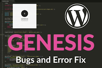 fix wordpress genesis bugs, design problems and errors