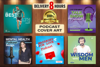 design a professional podcast cover art