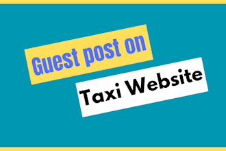 do guest post on taxi booking website