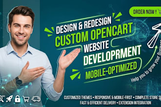 design professional opencart ecommerce website