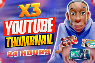 design attractive clickbait youtube thumbnail design
