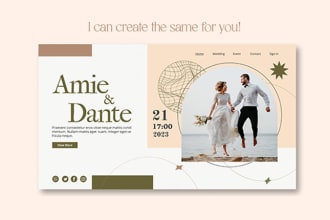 create a beautiful wedding website and wedding branding