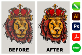 do any image to vector tracing in a few hours