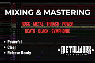 mix and master your metal or rock song