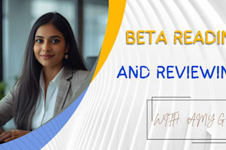 be your beta reader and reviewer
