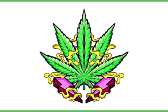 be make a premium quality cannabis, weed, hemp, brand logo