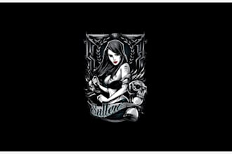 do create custom anime, clothing or tshirt design for your business