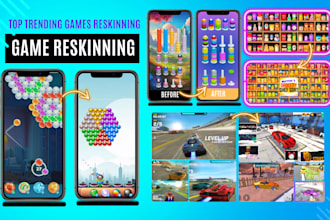 professionally reskin your game and publish using unity 3d 2d