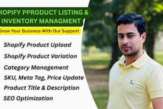 do shopify product listing, upload products, update inventory