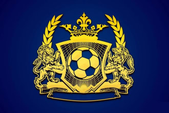 design football, soccer club, academy logo