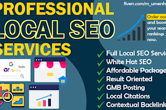be your local SEO service provider for your local business
