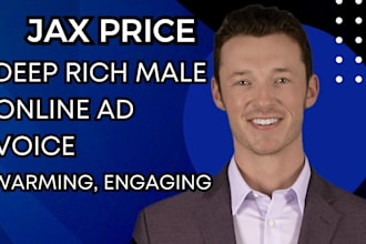 do deep male voice over for online ad