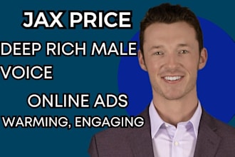 do a deep warm male voice over for online ads