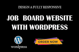 create a job board or job portal wordpress website