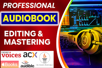 edit, master your audiobook to meet acx, audible standards