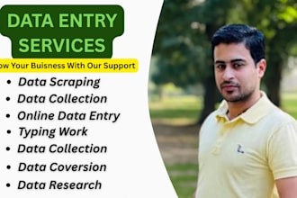 do accurate data entry, copy paste, typing and data collection