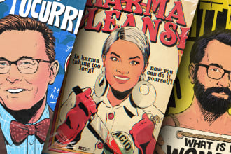 draw a vintage comic book cartoon illustration portrait