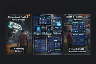 be your fivem and redm script developer for custom servers