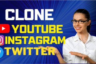 create live streaming websites youtube instagram twitter clone