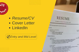 craft tailored resume, cover letter, and linkedin profile