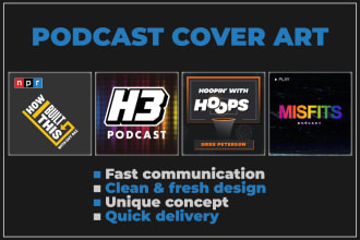 design unique podcast cover art