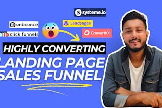be your convertkit, clickfunnels, systeme io, unbounce expert