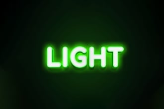 create a realistic 3d neon logo for your brand