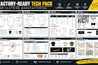 create factory ready tech packs for production