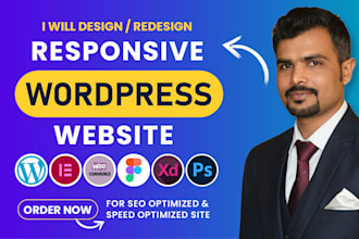 do mobile responsive wordpress website design with fast loading speed