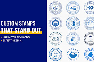 design a professional rubber stamp, company seal