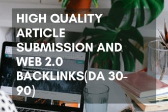 create article submission and web 2 0 backlinks