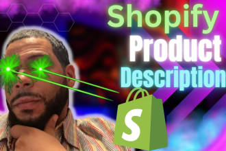 write a seo friendly shopify description page for products