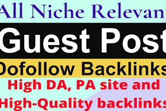 all niche relevant high da pa blog sites permanent guest post
