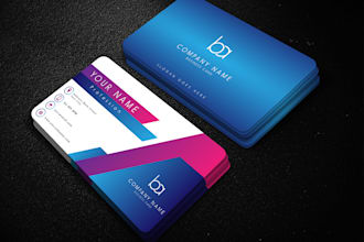 design a minimalist professional business card