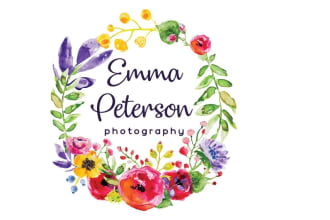 design a good looking floral logo with new concept