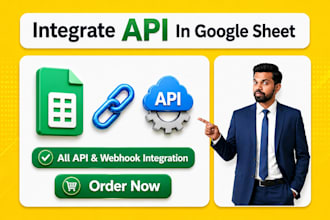 connect or integrate any API to google sheet
