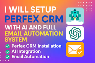 setup full CRM automation and ai powered email marketing system
