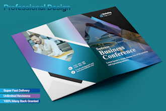 do professional unique and presentation folder design