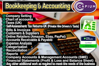 do bookkeeping and accounting in capium and quickbooksonline