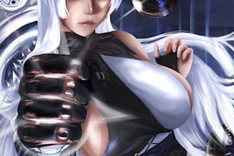 draw anime,game,fanart character animestyle