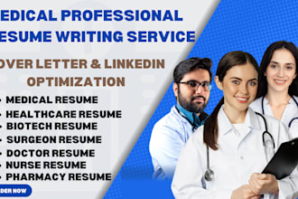 custom for medical, nursing, pharmacy, doctor, healthcare resume cv