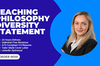 craft your teaching statement, teaching philosophy, diversity statement
