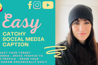 write catchy social media captions for instagram or facebook
