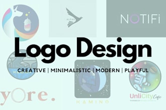 design a modern and creative business or personal logo for your brand
