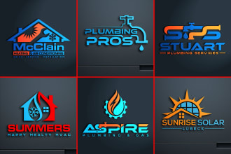plumbing heating oil gas solar air hvac and electrical logo