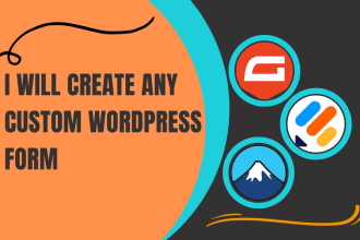 any custom wordpress form by gravity form or jot form