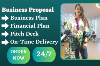 prepare business plan, pitch deck, financial plan, investor ready business plan
