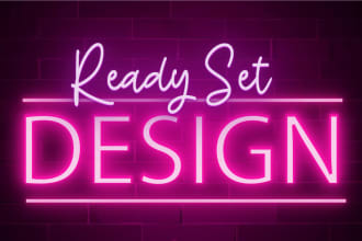 create  amazing neon sign,neon logo,neon glowing text for you
